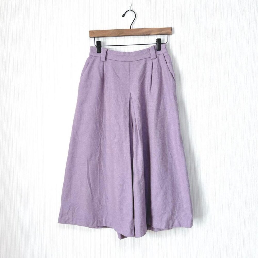 Oxfor Relaxing Gaucho Pants Tucked Purple